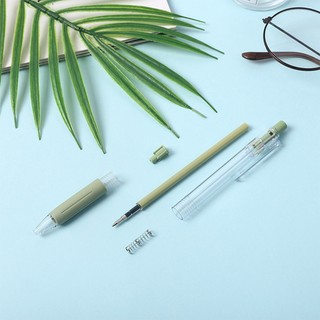 BUJO - Bút gel bấm vỏ màu MORANDI thay ruột được mực đen ngòi cỡ 0.5 - mã ST024 🌸Bút mực dễ thương, trang trí sổ, DIY