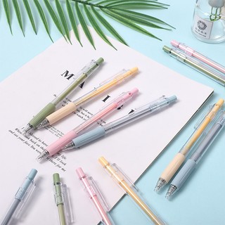 BUJO - Bút gel bấm vỏ màu MORANDI thay ruột được mực đen ngòi cỡ 0.5 - mã ST024 🌸Bút mực dễ thương, trang trí sổ, DIY