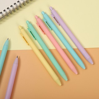 BUJO - Bút gel bấm vỏ pastel thay ruột được mực đen ngòi cỡ 0.5 - mã ST026 🌸Bút mực dễ thương, trang trí sổ, DIY