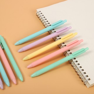 BUJO - Bút gel bấm vỏ pastel thay ruột được mực đen ngòi cỡ 0.5 - mã ST026 🌸Bút mực dễ thương, trang trí sổ, DIY