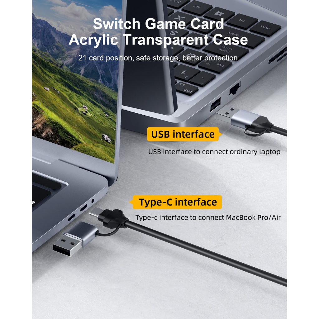 HAGIBIS Cáp ghi hình Video Capture Card 1080p60Hz HDMI to Type-C/A, USB3.0, Livestream - UHC07