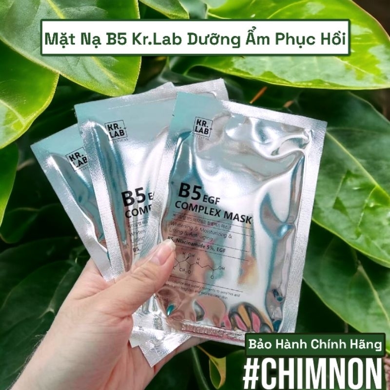 Mặt nạ Mask B5 KR.LAB B5 Niacinamide EGF Cấp Ẩm Phục Hồi | Shopee Việt Nam