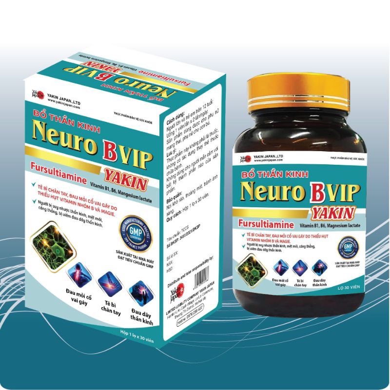 Viên uống Bổ thần kinh NeuroB Vip Yakin (30v) | Shopee Việt Nam