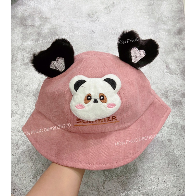 MŨ VÀNH TAI GẤU TRÚC CHO BÉ TRAI,GÁI 2-3TUỔI