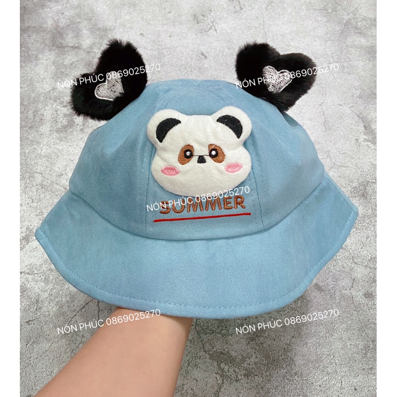 MŨ VÀNH TAI GẤU TRÚC CHO BÉ TRAI,GÁI 2-3TUỔI