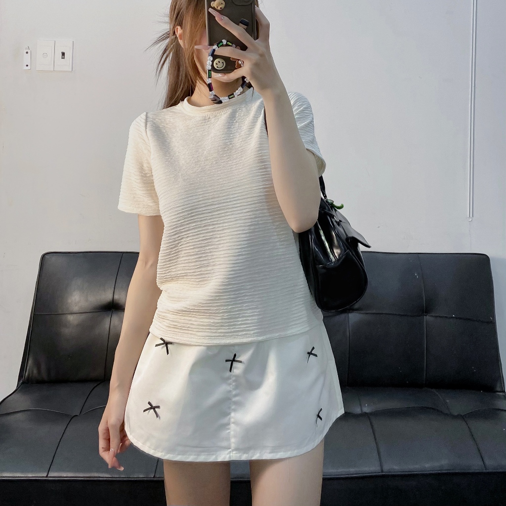 Áo thun Body GẤU BÔNG FFCLUB tay ngắn cổ tròn đơn giản MIX