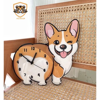 [ CJ]Đồng hồ Chó Shiba size to 44cm