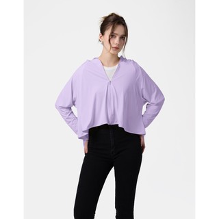 SWANLAKE | Áo Khoác Nữ Chống Nắng Tia UV Dáng Lửng Chất Thun Lạnh Mát Mũ Rộng Vành Freesize A90019