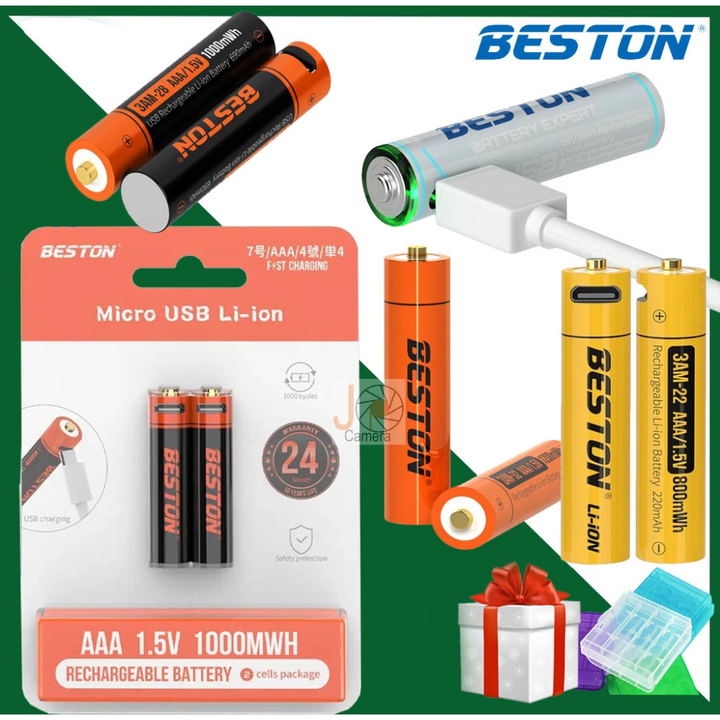 Pin sạc Beston AAA 1.5V Lithium nhiều loại dung lượng (Chính hãng ...