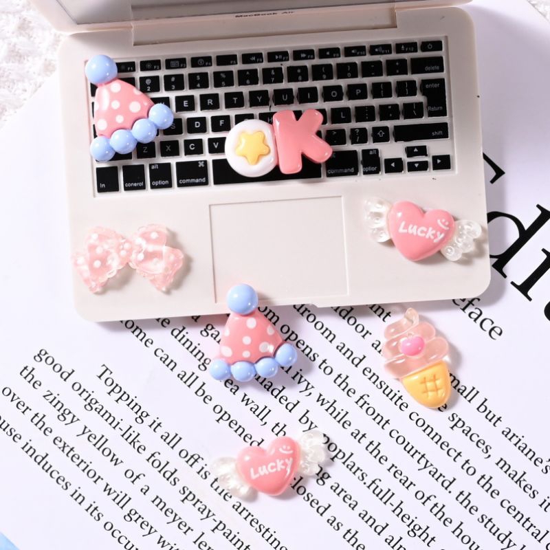 CHARM MŨ VÀ CHARM OK SIÊU CUTE ĐỂ TRANG TRÍ PHỤ KIỆN, ỐP ĐIỆN THOẠI...