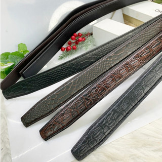 Dây lưng nam da bò dập vân cá sấu rắn hoa siêu đẹp cao cấp thích hợp cho khách hàng cần thay dây bản 3,5cm có răng