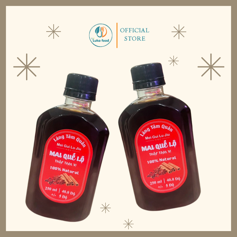 Mai Quế Lộ Thập Tam Vị Thượng Hạng Chai 250ml - Gia Vị Ướp Xá Xíu, Lạp Xưởng, Khử Tanh, Dậy Mùi Cho Món Nướng Luka Food