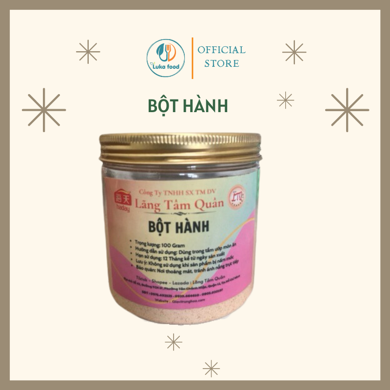 Bột Gia Vị Nguyên Chất Hũ 100g (Tỏi/ Ớt/ Gừng/ Sa Cương/ Màu Điều) - Gia Vị Ướp Đồ Nướng, Nấu Ăn Tiện Lợi LUKA FOOD