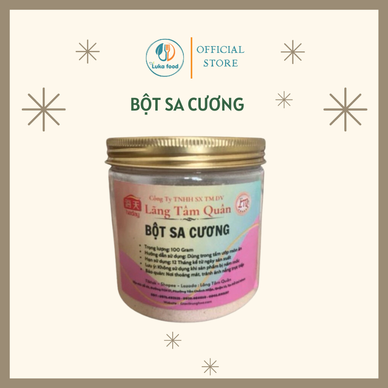 Bột Gia Vị Nguyên Chất Hũ 100g (Tỏi/ Ớt/ Gừng/ Sa Cương/ Màu Điều) - Gia Vị Ướp Đồ Nướng, Nấu Ăn Tiện Lợi LUKA FOOD