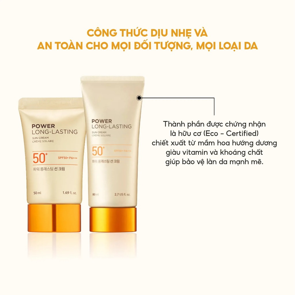 Ảnh Combo 2 Kem Chống Nắng Lâu Trôi THE FACE SHOP Natural Sun Eco Power Spf50+ 80ML 3