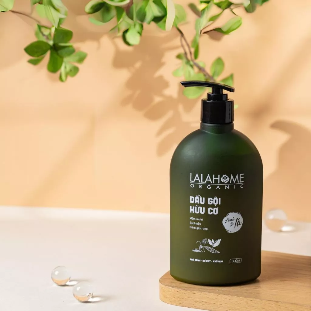 Dầu gội thảo dược, Trà Xanh, Bồ Kết, Khổ Qua LALAHOME ORGANIC
