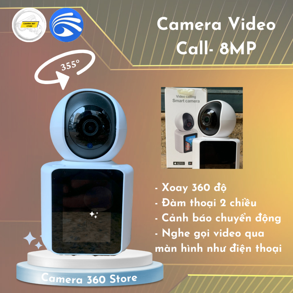 Camera Im Cam Call Video như điện thoại - màn hình 2.8 inch - Xoay 360 ...