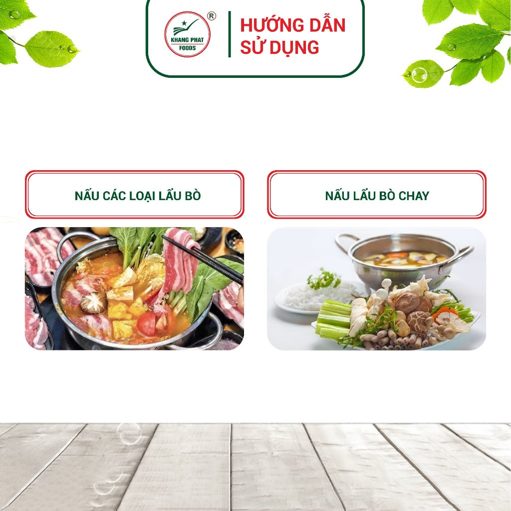 Sốt lẩu bò 250g Khang Phát, sốt nấu lẩu bò chuẩn vị thơm ngon - Gia vị Khang Phát