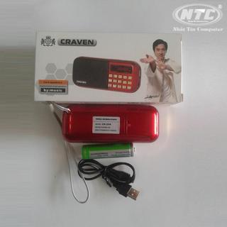 Loa đa năng Craven CR-25A có khe Thẻ nhớ/ USB / FM - dung lượng pin 2200mAh