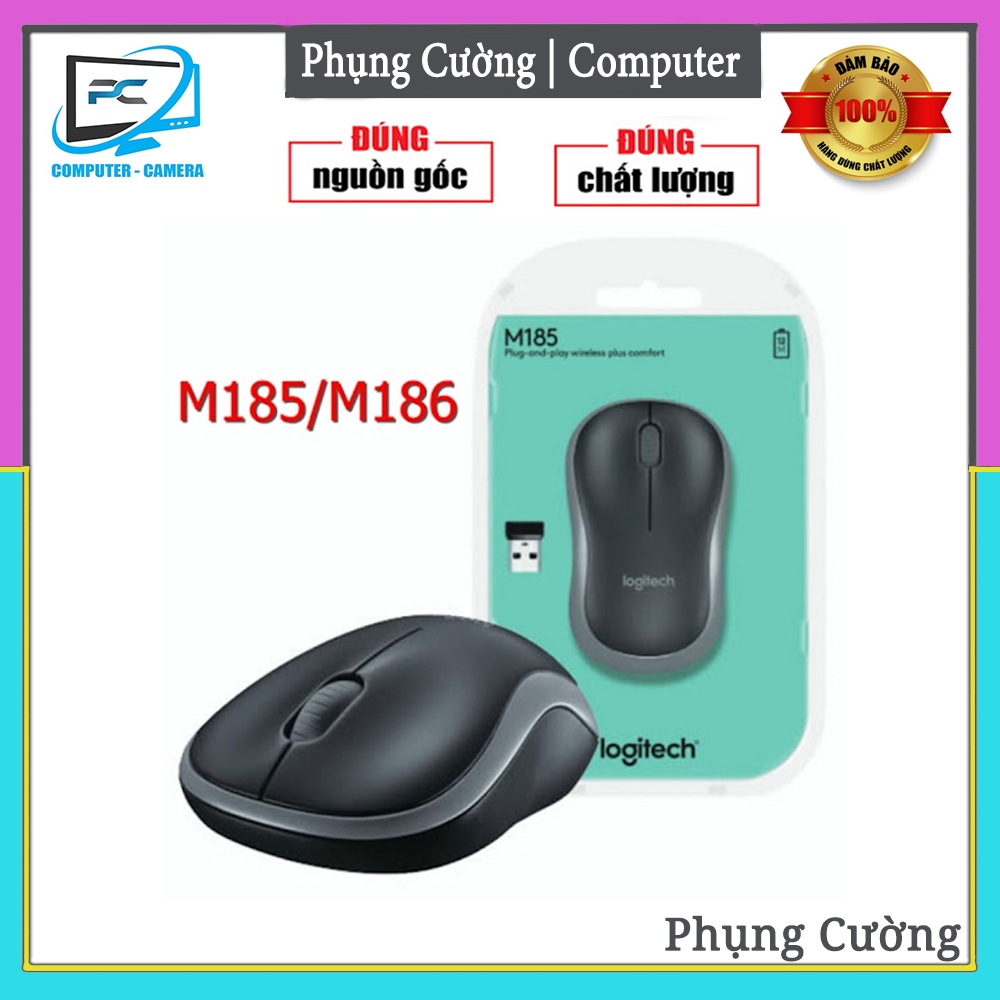 Chuột Không dây Logitech M185 | Shopee Việt Nam