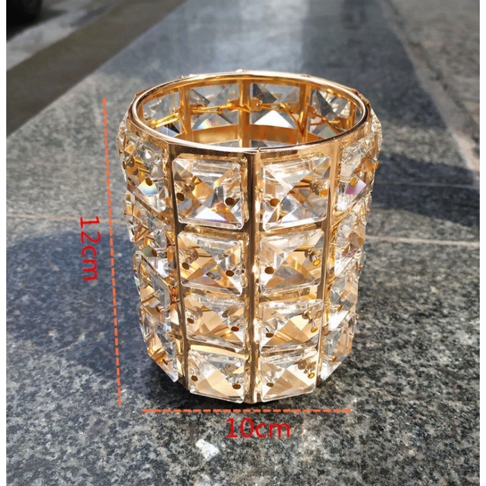 Hộp đựng trang sức đính đá pha lê lấp lánh phong cách Bắc Âu sang trọng hàng có sẵn