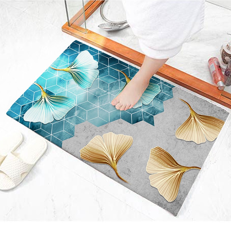 Thảm Chùi Chân Sợi (Cao cấp) Siêu Mềm Chống Trơn, Thấm Hút Trong 3 Giây Tốc Độ Bay Hơi Nhanh -THẢM TRẢI SÀN - CHỐNG