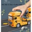 Đồ chơi xe đầu kéo xe ben bằng hợp kim và nhựa, mở được cửa thùng, chạy đà quán tính, kích thước cực lớn