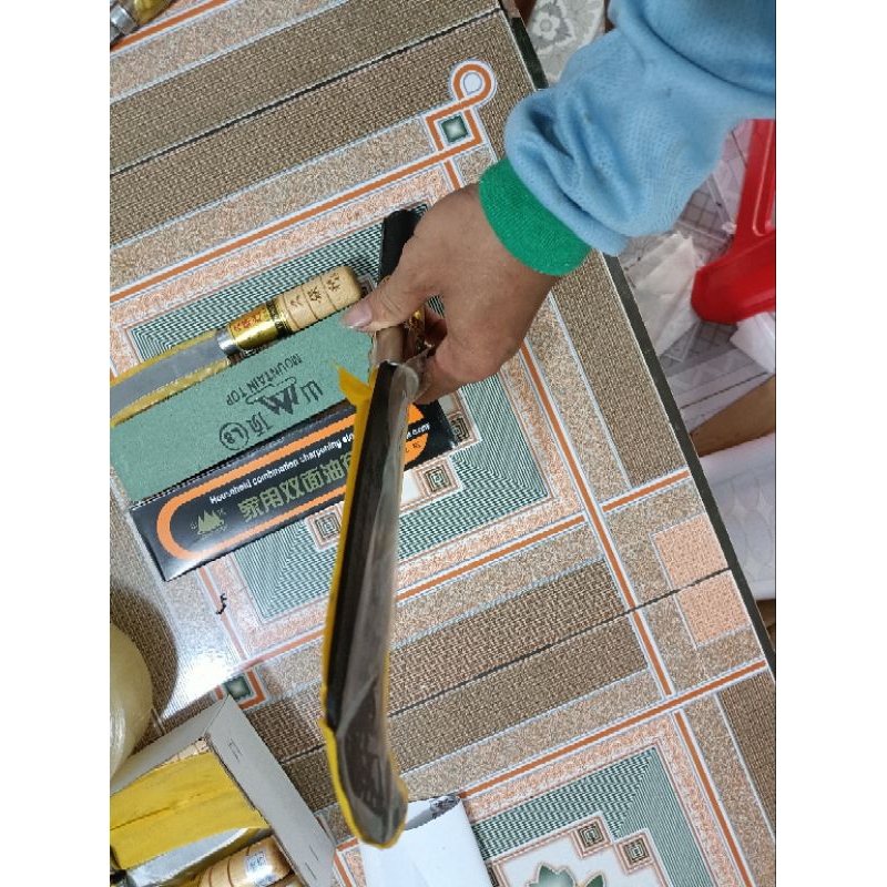 Bộ Dụng Cụ Rửa Dừa ( 1 Dao C4 3 tấc, 1 Dao 2 tấc, tặng đá mài ) Dụng Cụ Làm Vườn, Hổ Trợ Nông Nghiệp