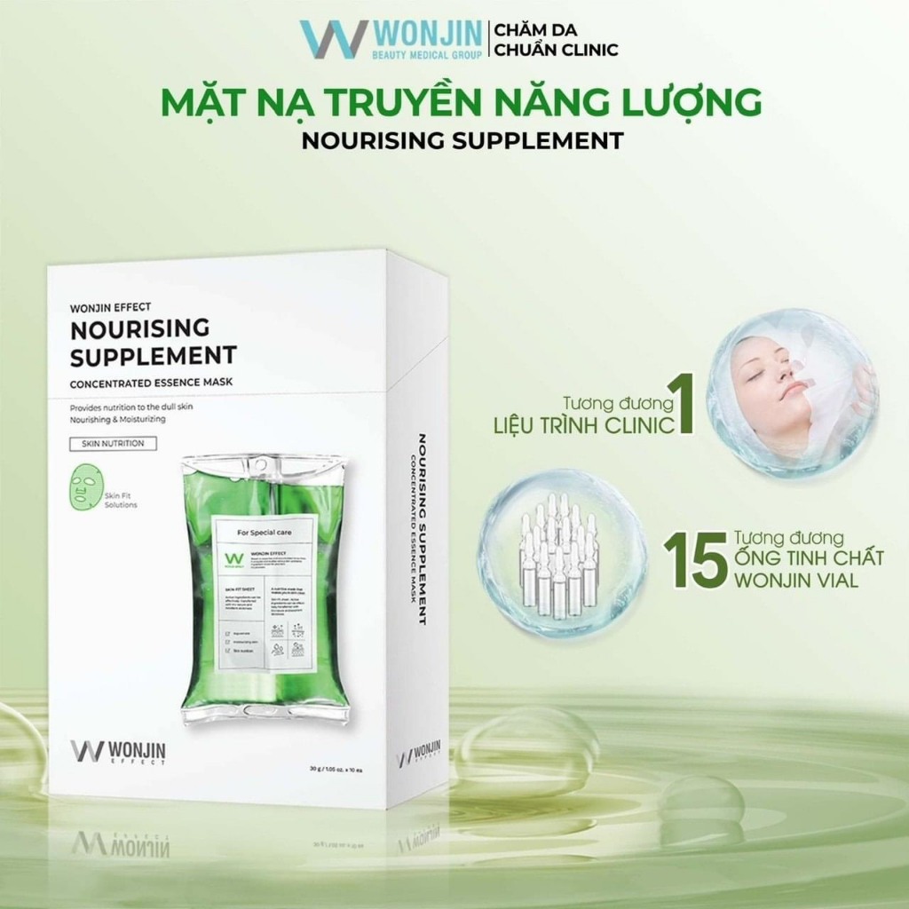 Hộp 10 miếng mặt nạ WONJIN EFFECT dưỡng da Hàn Quốc