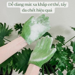 [Có tách lẻ]Găng tay tắm tẩy da chết