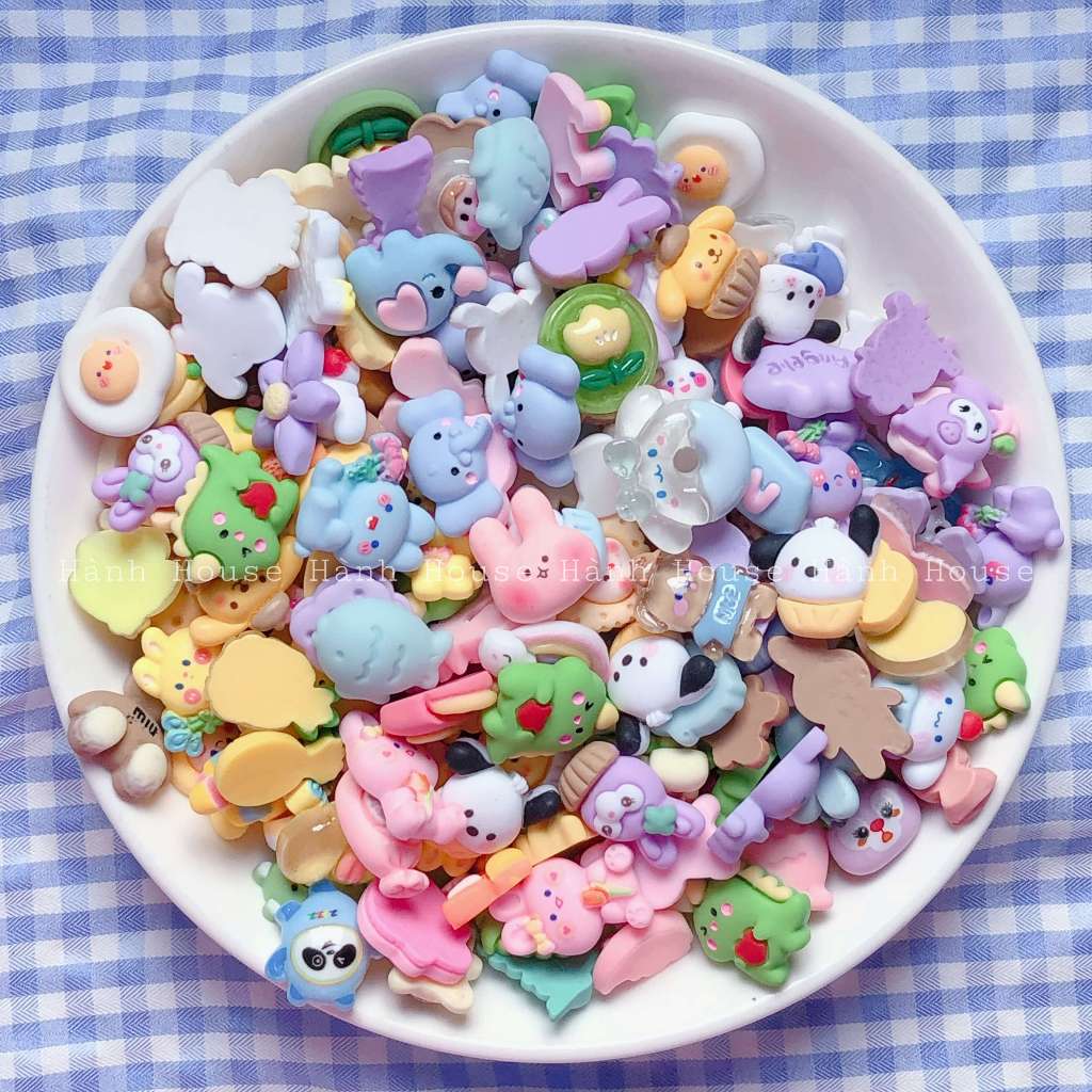 (Có video hướng dẫn) [handmade 5r] Gói nguyên vật liệu tự làm kẹp tóc  răng bằng len siêu cute