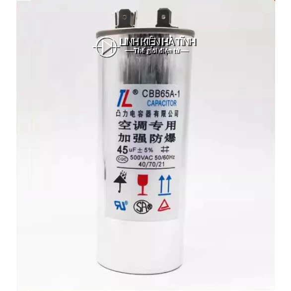 45uf Tụ máy lạnh Tụ điều hòa CBB65A