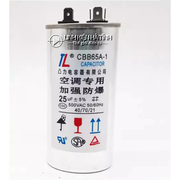 25uf -Tụ máy lạnh Tụ điều hòa CBB65A 500VAC