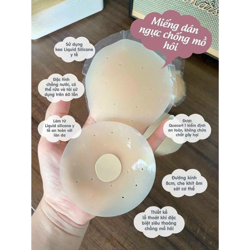 Miếng dán ngực davichi thông hơi chống nước