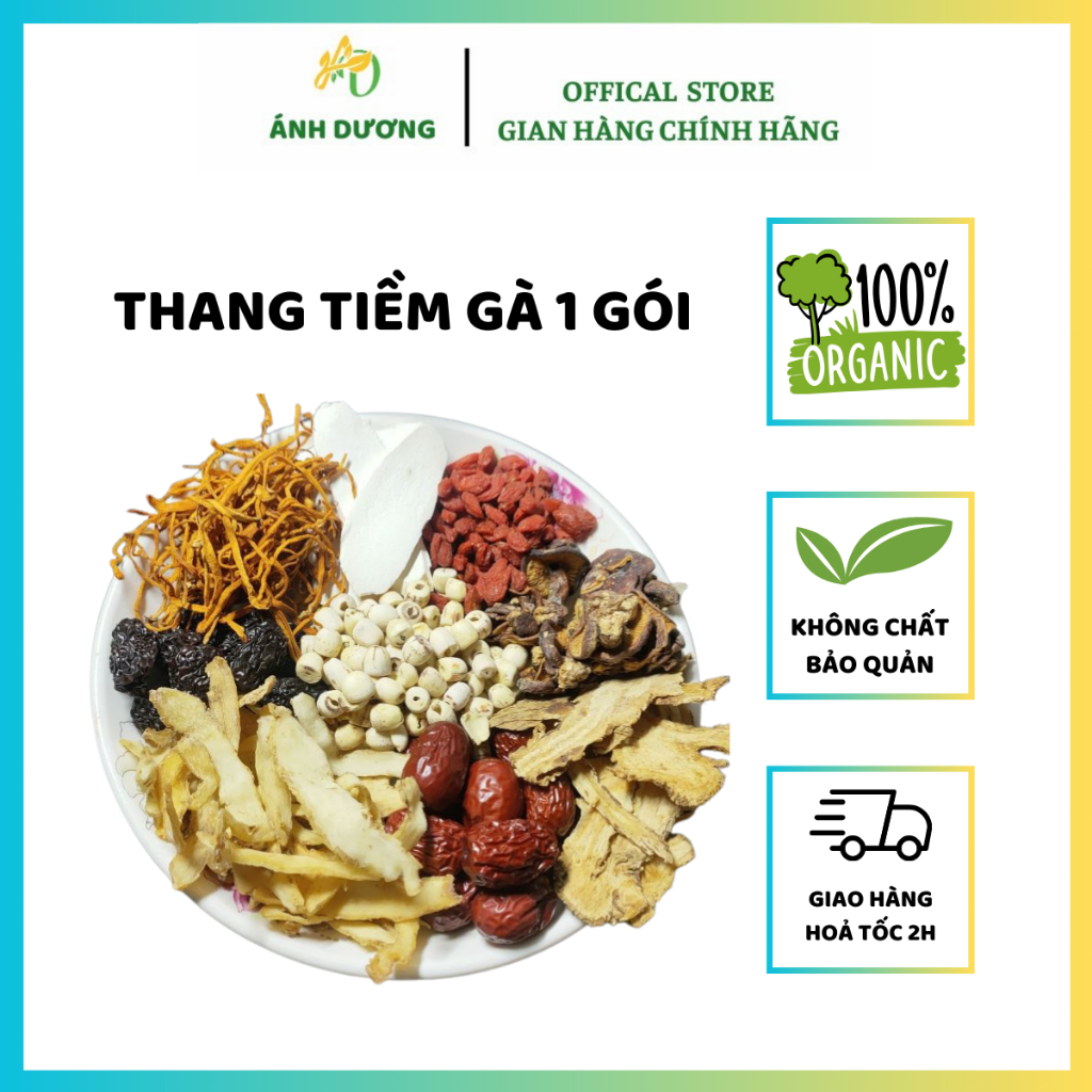 Gói Hầm Gà Nhiều Vị Nhân Sâm, Tam Thất, Đặc Biệt, Thang Tiềm Gà, Hầm Chim, Gà Ác  Đặc Biệt Thơm Ngon