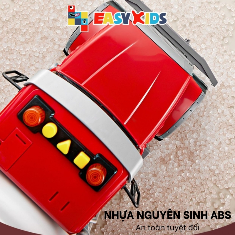Xe Bồn Đồ Chơi Xe Cho Bé Cỡ Lớn Toystar, Xe Bồn Chở Xăng Chở Nước Có Đèn Nhạc Như Thật