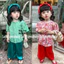 Bộ quần áo bé gái hoa nhí (7-18kg) - Kèm cài tóc - Chất Lụa mango thải mái cho bé yêu
