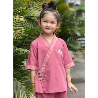 Tim 3Nút Bé Gái #Đồ Lam Đi Chùa