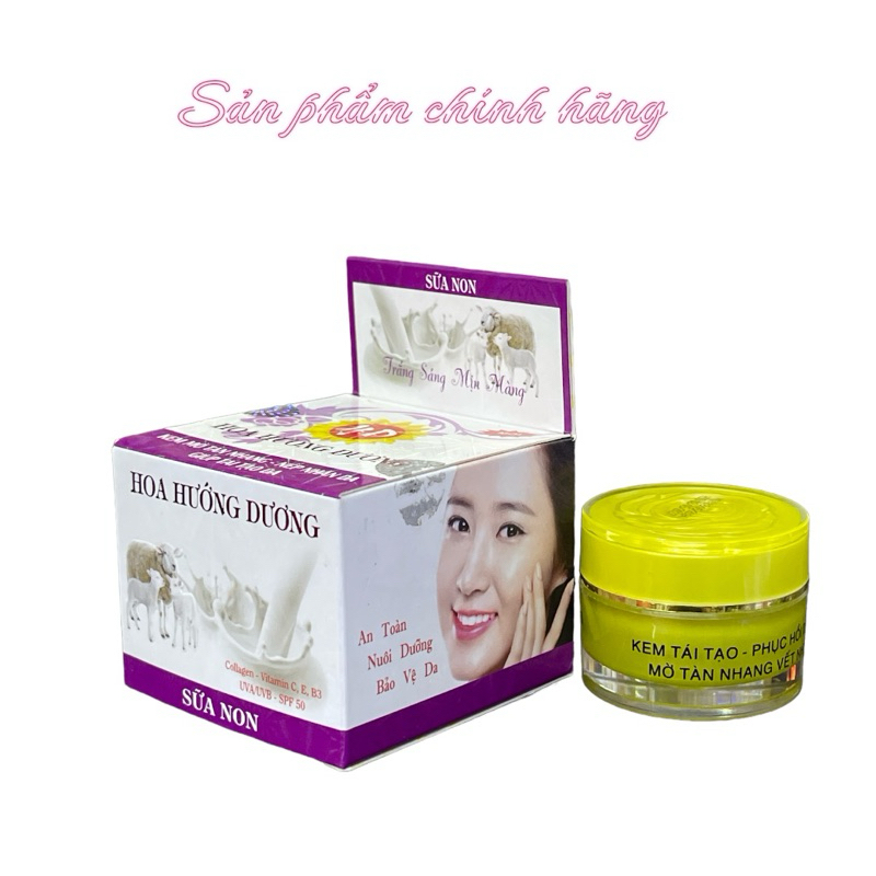 Kem Hoa Hướng Dương mờ tàn nhang nếp nhăn da giúp tái tạo da 12gram
