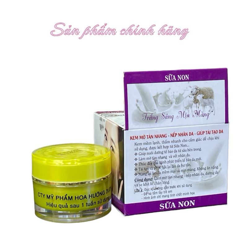 Kem Hoa Hướng Dương mờ tàn nhang nếp nhăn da giúp tái tạo da 12gram