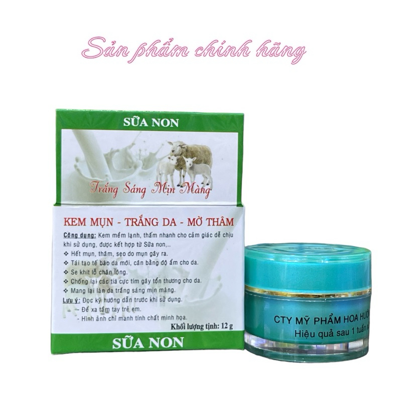 Kem Hoa Hướng Dương mụn trắng da mờ thâm 12gram