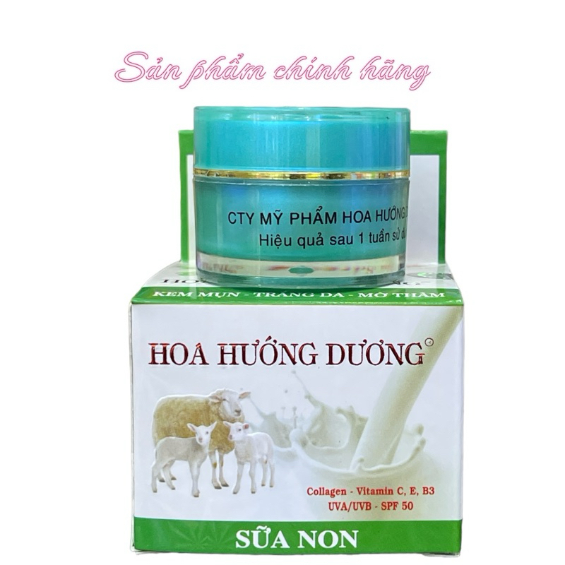 Kem Hoa Hướng Dương mụn trắng da mờ thâm 12gram