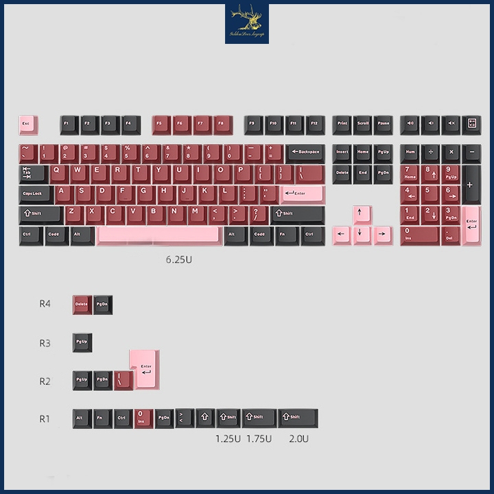 Keycap Cherry Chất Liệu PBT Double Shoot, Bộ Keycap 125 Nút Phù Hợp Nhiều Layout | BigBuy360 - bigbuy360.vn