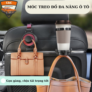 Móc treo đồ ô tô đa năng cao cấp. Móc treo xe hơi nhỏ gọn tiện ích tiện lợi (treo đồ, điện thoại...)