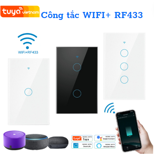 Công tắc cảm ứng Tuya Wi-Fi RF433
