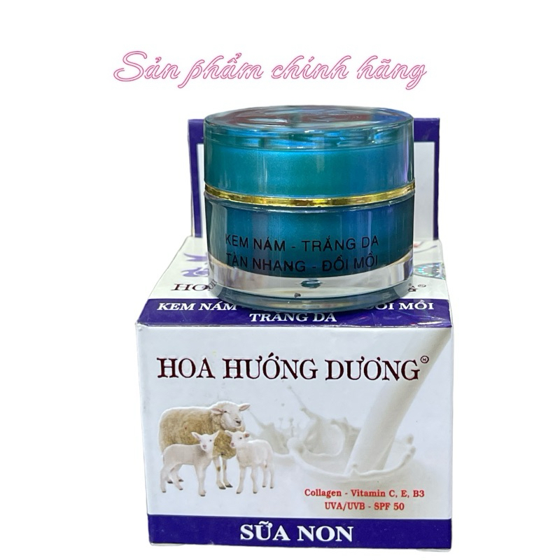 Kem Hoa Hướng Dương nám tàn nhang đồi mồi trắng da 12gram