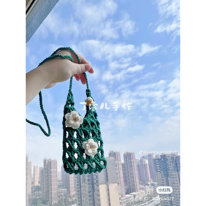 Túi xách mini, túi lưới đi biển, túi đựng điện thoại, túi lưới HandMade, túi vintage, túi đa năng, quà tặng bạn gái