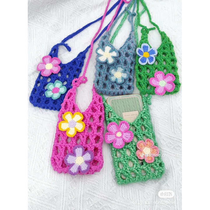 Túi xách mini, túi lưới đi biển, túi đựng điện thoại, túi lưới HandMade, túi vintage, túi đa năng, quà tặng bạn gái – 5