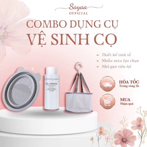 Dụng cụ vệ sinh cọ Sayaa trang điểm bằng nhựa cao cấp gấp gọn tiện dụng