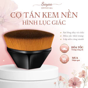 Cọ tán nền, tán kem chống nắng lục giác thần thánh không để lại vệt, không hao kem có hộp đựng